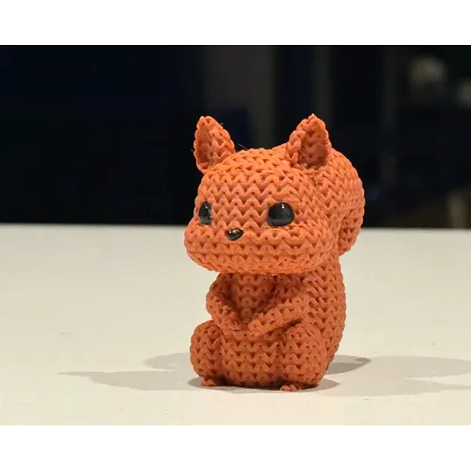 Mini Figura - Ardilla Estilo Tejido 3