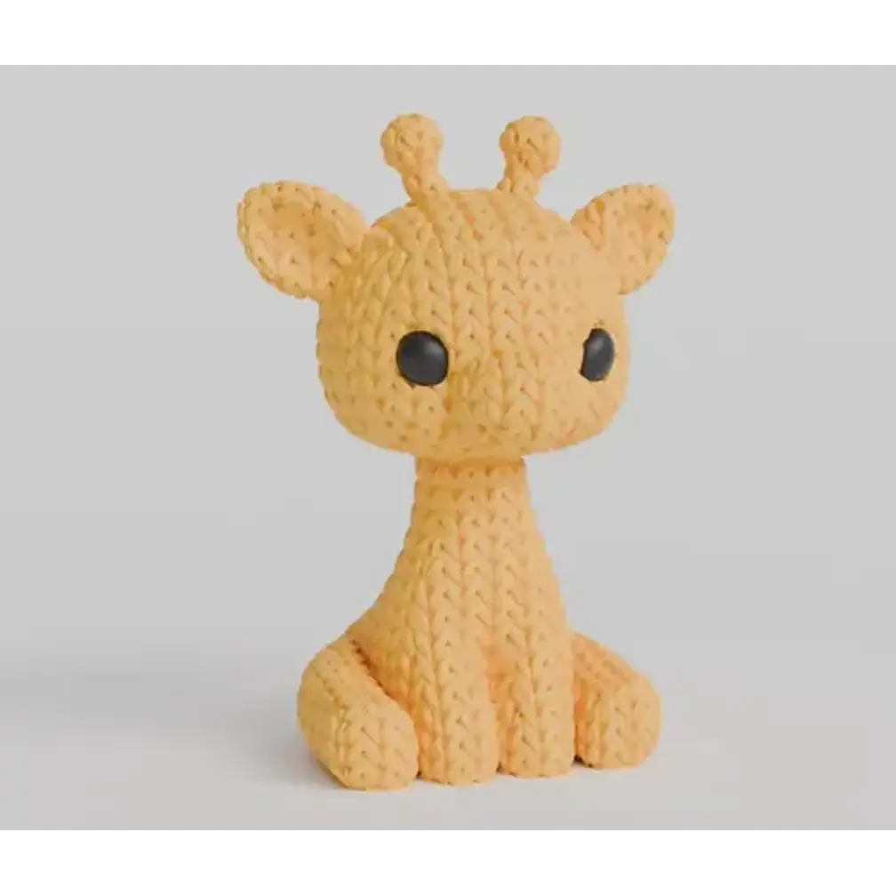 Mini Figura - Jirafa Estilo Tejido 2
