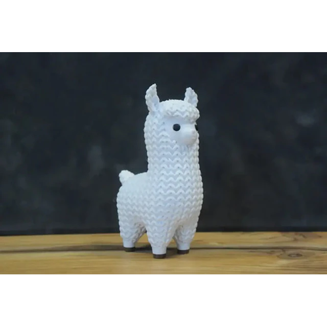 Mini Figura - Llama Estilo Tejido