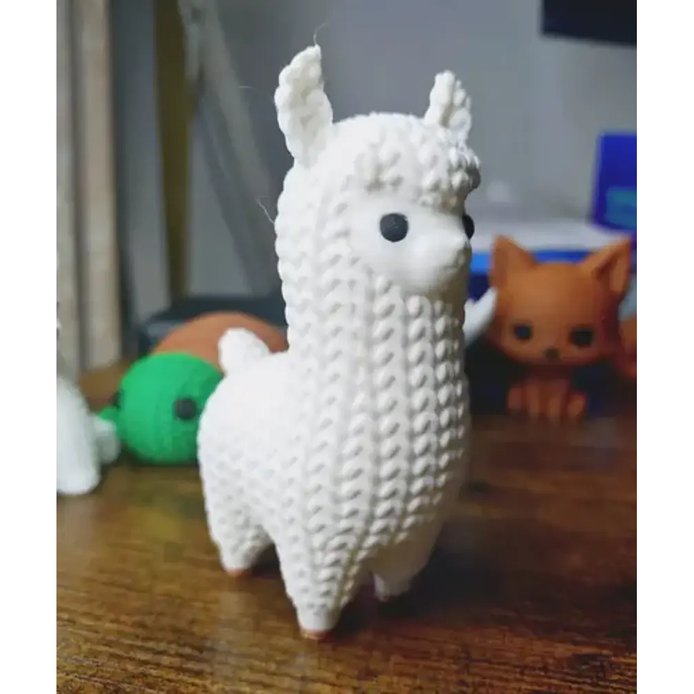 Mini Figura - Llama Estilo Tejido 3