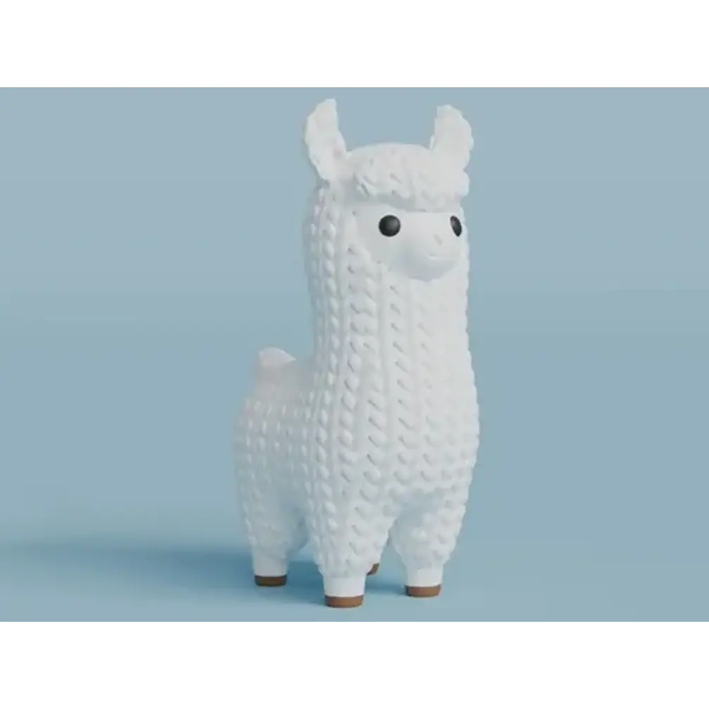 Mini Figura - Llama Estilo Tejido 4