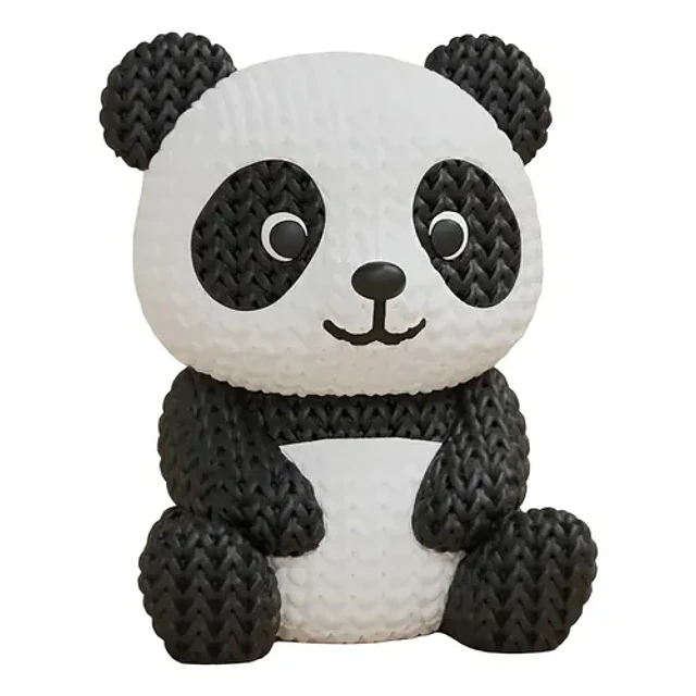 Mini Figura - Panda Estilo Tejido