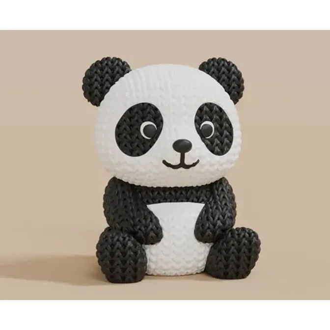 Mini Figura - Panda Estilo Tejido 2