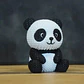 Mini Figura - Panda Estilo Tejido - Miniatura 3