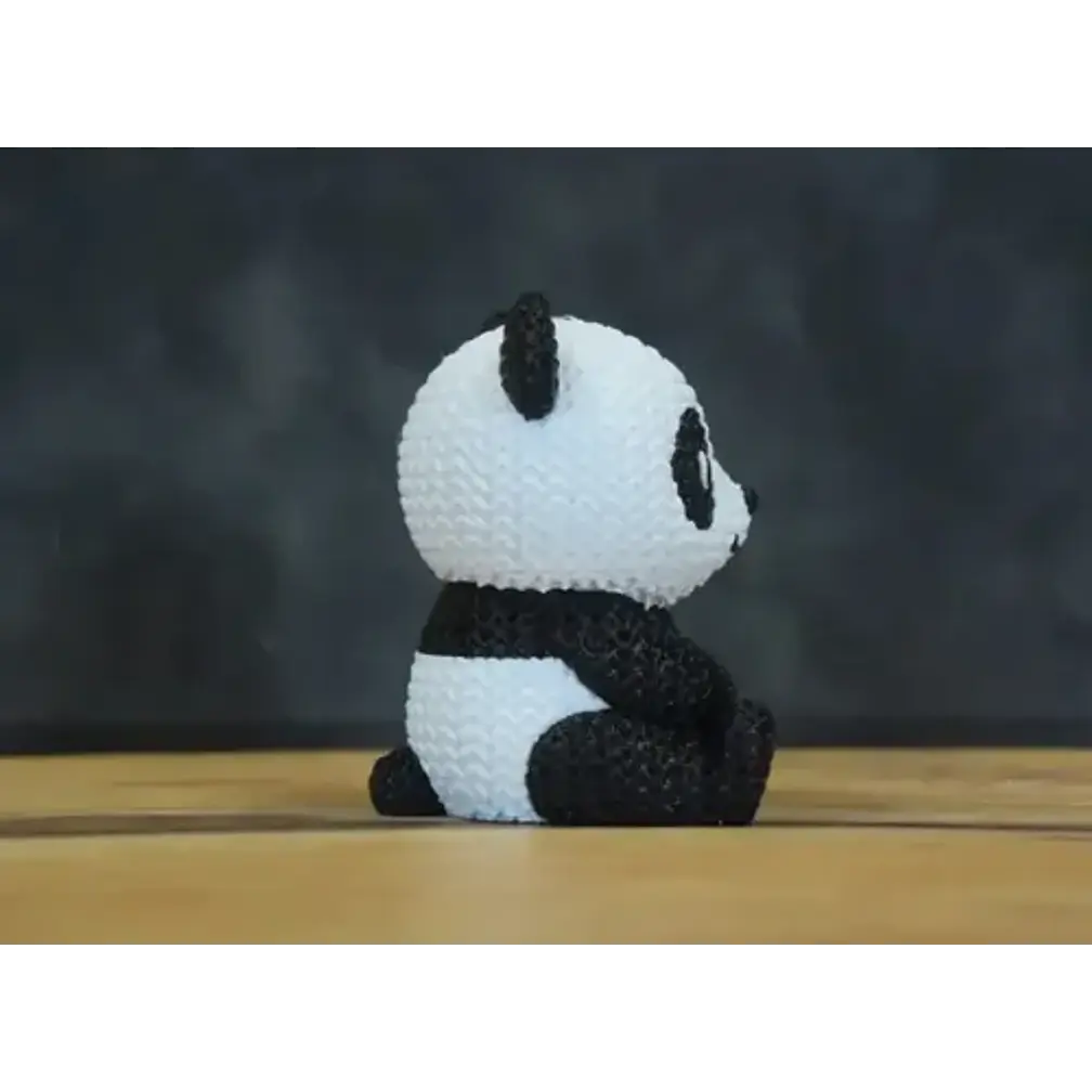 Mini Figura - Panda Estilo Tejido 4