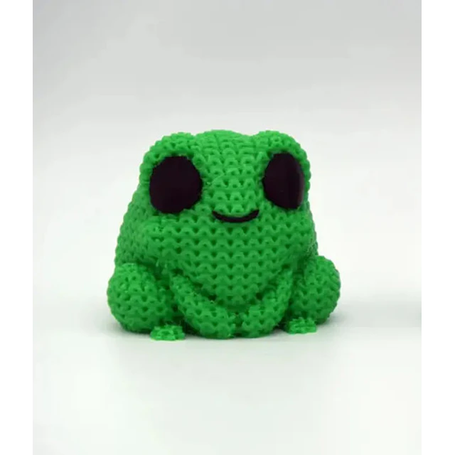 Mini Figura - Rana Estilo Tejido