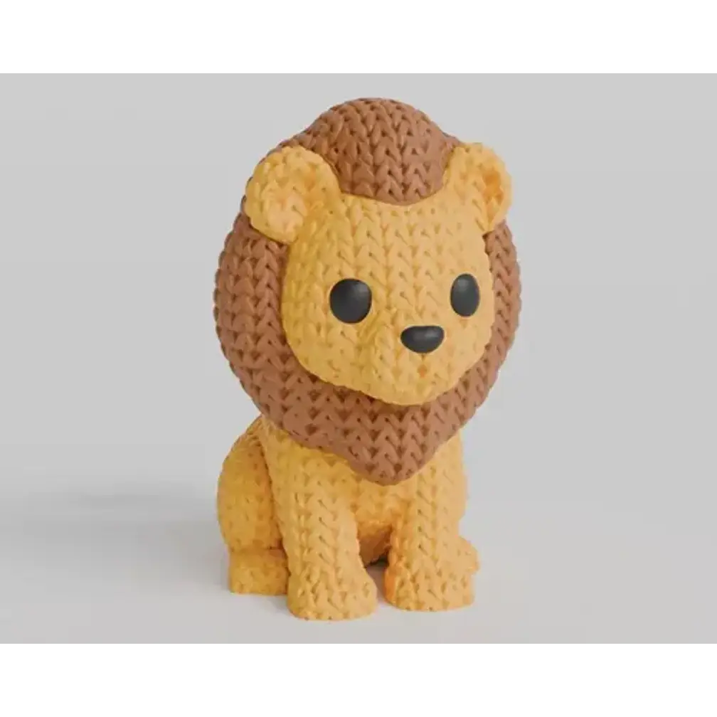 Mini Figura - León Estilo Tejido 2