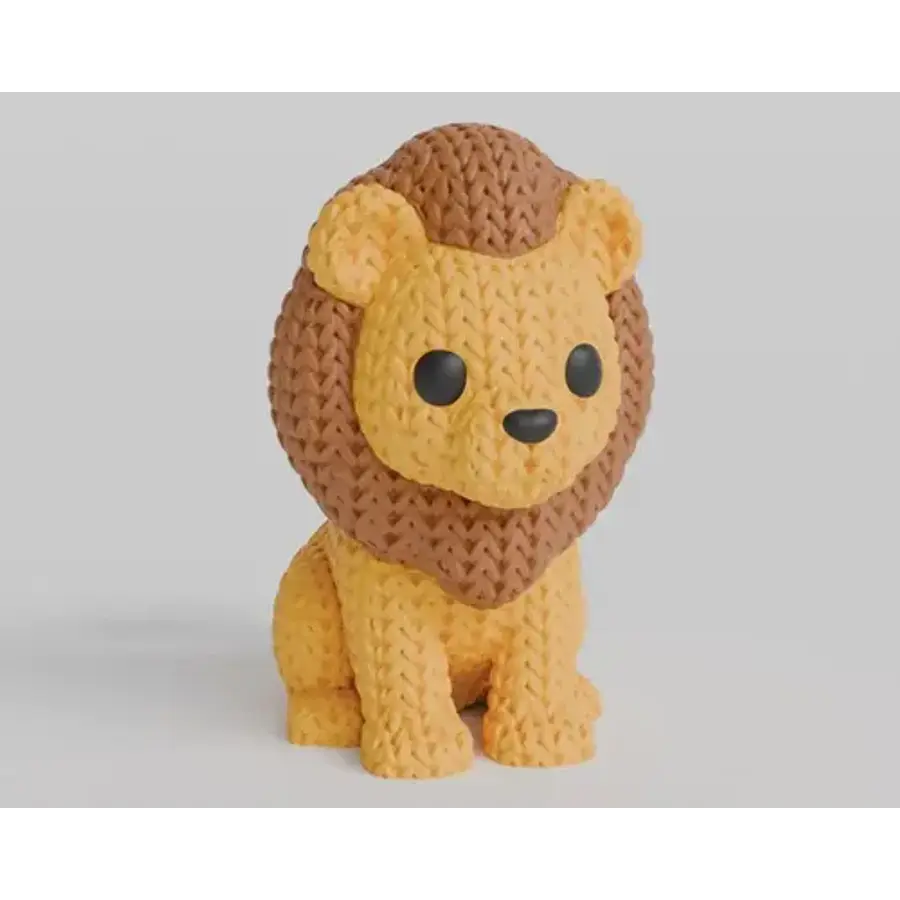Mini Figura - León Estilo Tejido