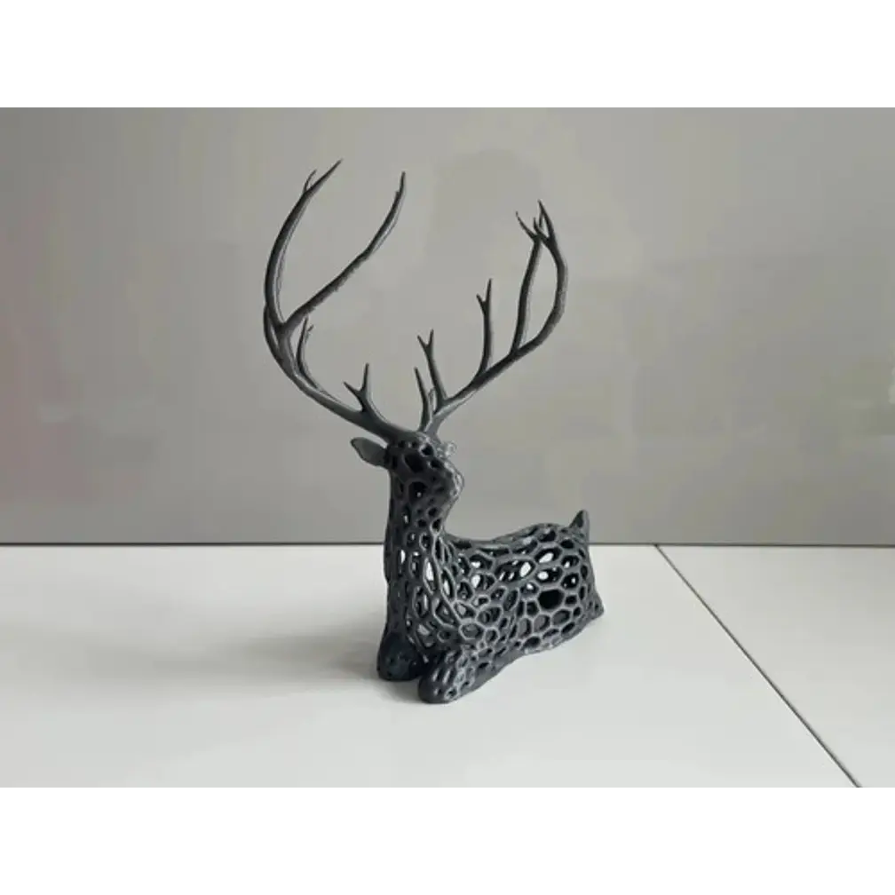 Decoración Ciervo Voronoi 3