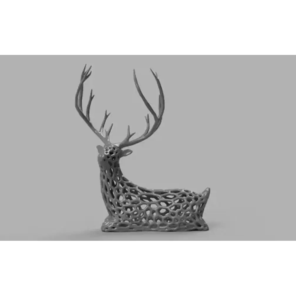 Decoración Ciervo Voronoi 5