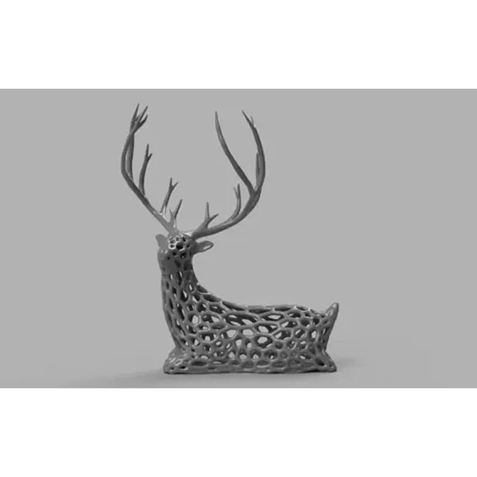 Decoración Ciervo Voronoi 5