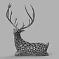 Decoración Ciervo Voronoi - Miniatura 5