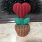 Mini Figura - Planta Corazón Estilo Tejido - Miniatura 4