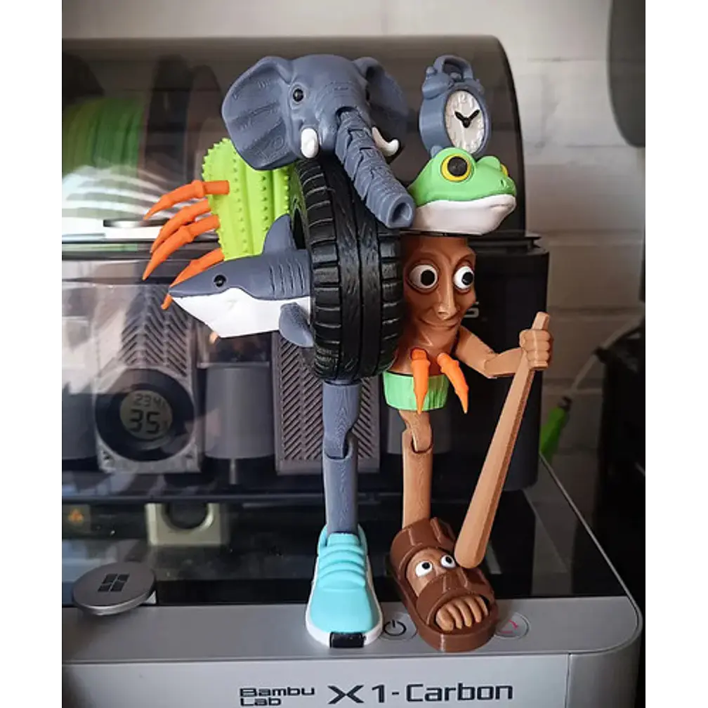 Juguete Italian Brainrot Articulado - La Grande Combinazione 4