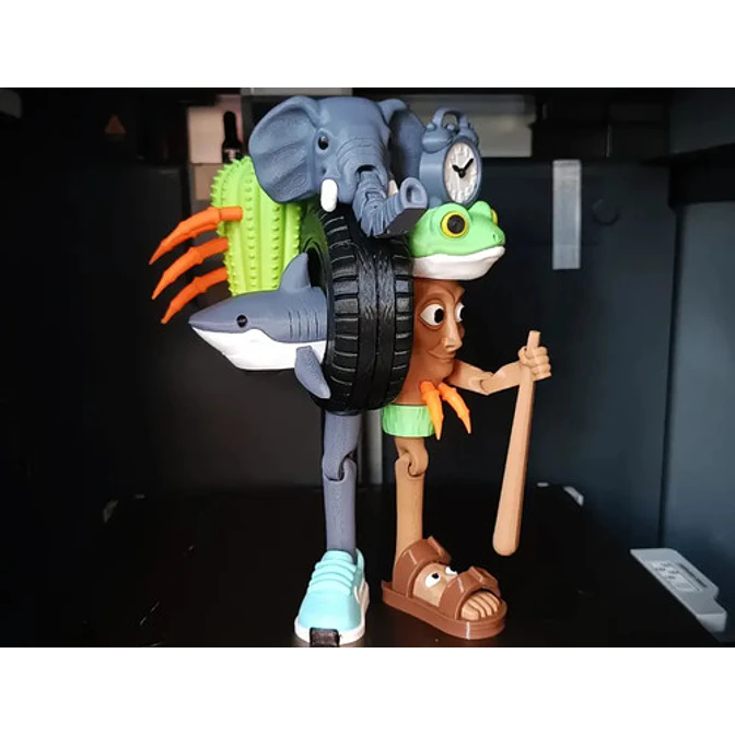 Juguete Italian Brainrot Articulado - La Grande Combinazione 5