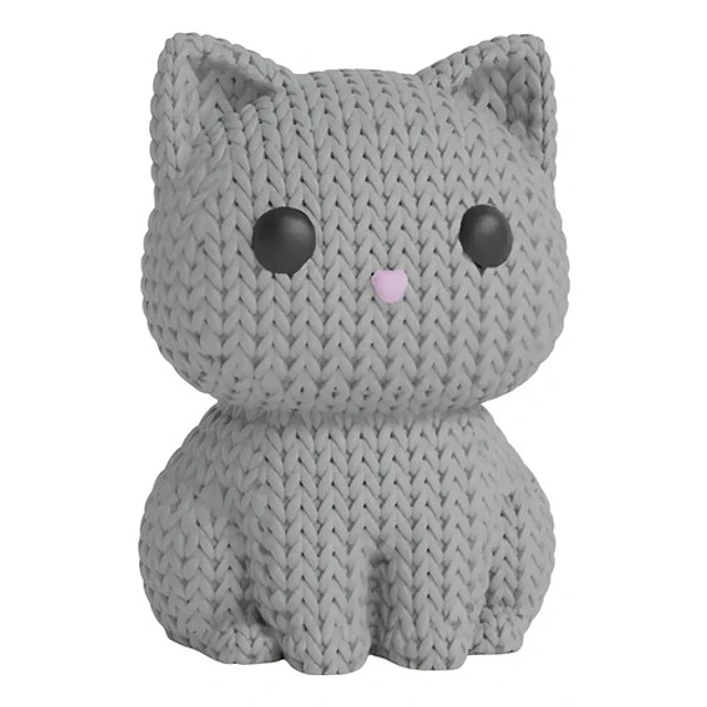 Mini Figura - Gato Estilo Tejido