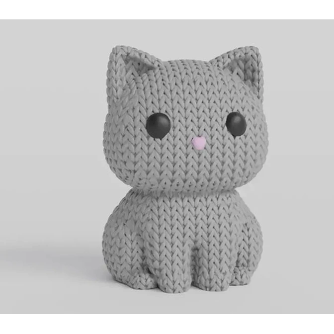Mini Figura - Gato Estilo Tejido 2