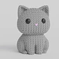 Mini Figura - Gato Estilo Tejido - Miniatura 2