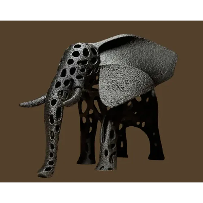 Decoración Voronoi - Elefante 3