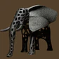 Decoración Voronoi - Elefante - Miniatura 3