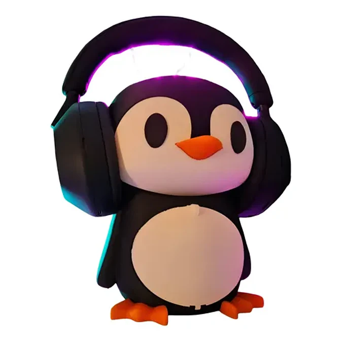 Soporte Para Audífonos - Diseño Pingüino 1