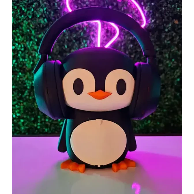 Soporte Para Audífonos - Diseño Pingüino 3