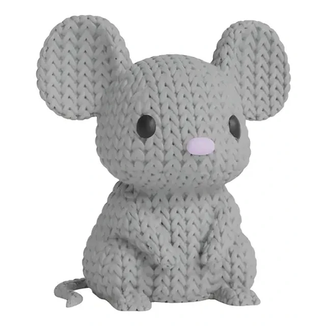 Mini Figura - Ratón Estilo Tejido