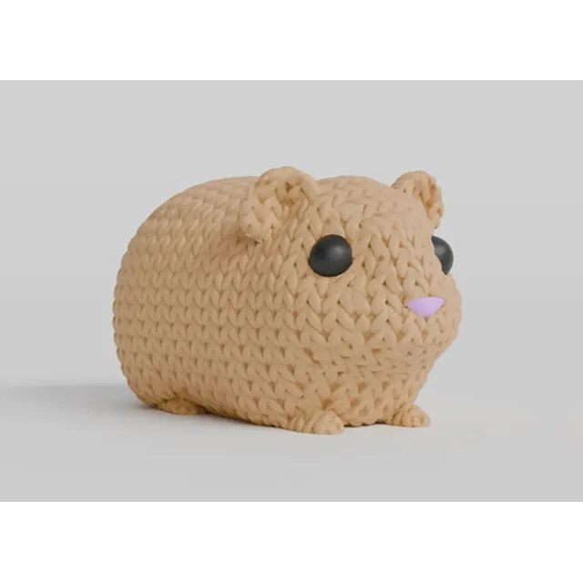Mini Figura - Conejillo Estilo Tejido