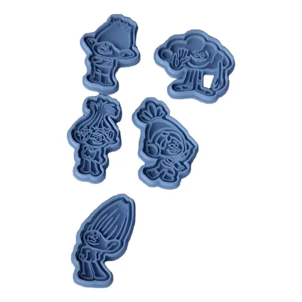 Cortador De Galletas - Trolls (pack 5 Unidades) 1