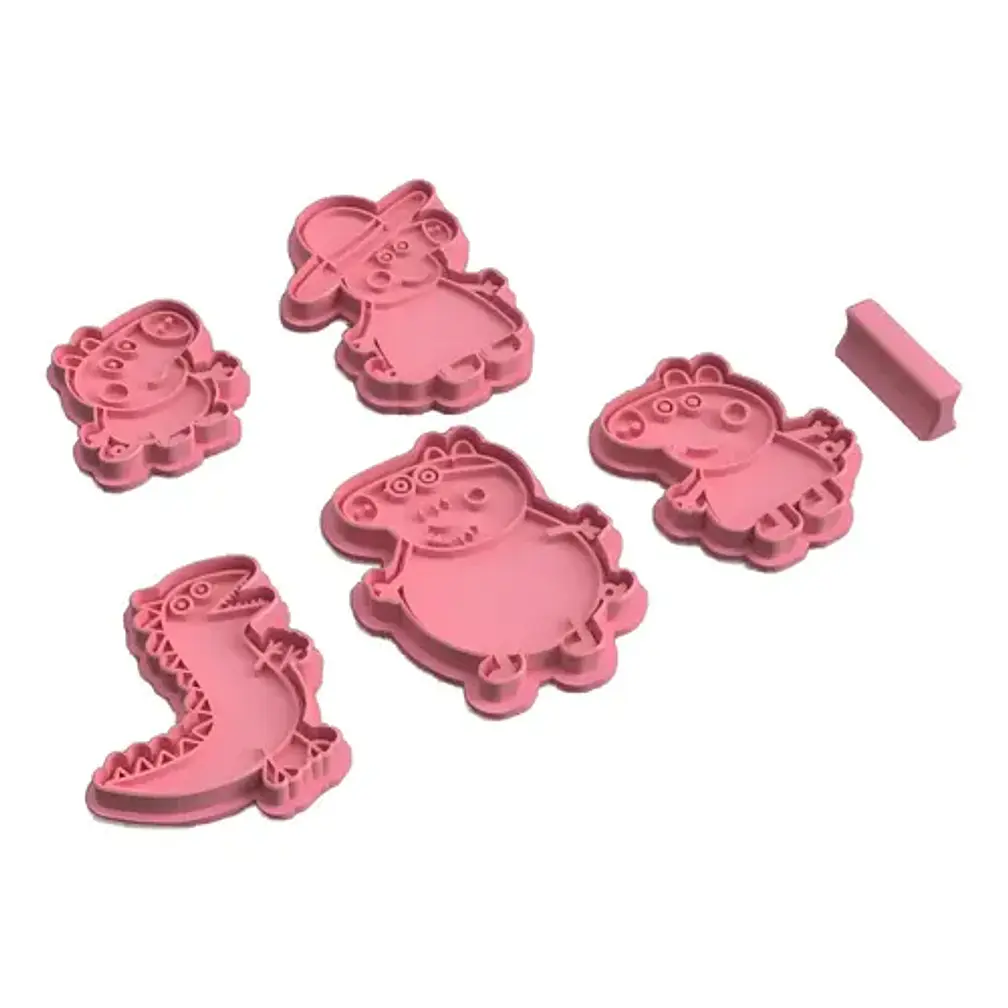 Cortador De Galletas - Familia Peppa Pig (pack 5 Unidades) 1