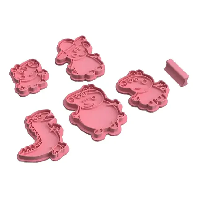 Cortador De Galletas - Familia Peppa Pig (pack 5 Unidades)