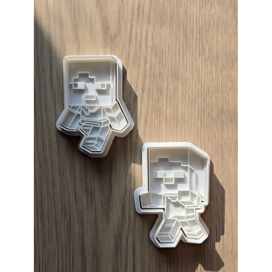 Cortador De Galletas Steve Zombie Minecraft (2 Unidades)