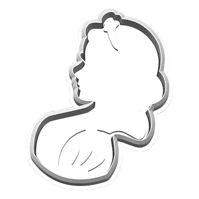 Cortador De Galletas Princesas Disney B N