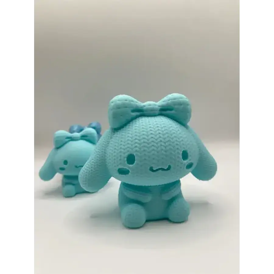 Figura Cinnamoroll Impreso En 3d - Diseño Estilo Tejido