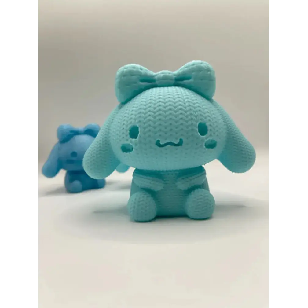 Figura Cinnamoroll Impreso En 3d - Diseño Estilo Tejido 3