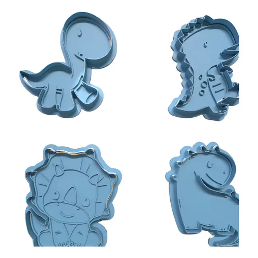 Cortador De Galletas - Diseño Dinosaurios