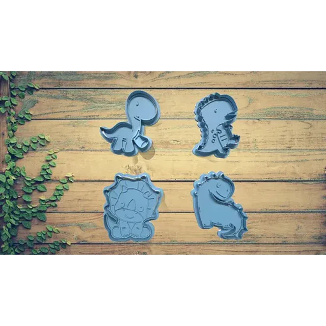 Cortador De Galletas - Diseño Dinosaurios