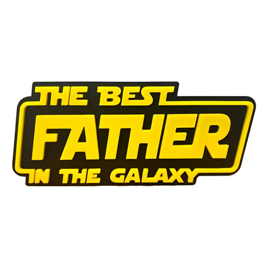 Cuadro Decorativo El Mejor Padre De La Galaxia
