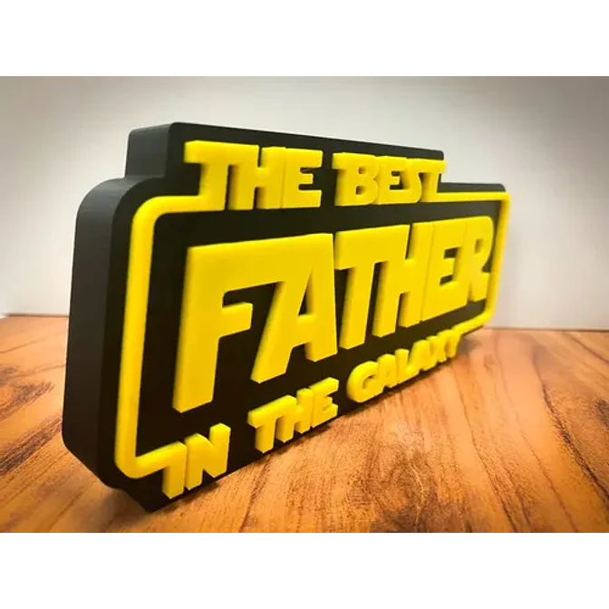 Cuadro Decorativo El Mejor Padre De La Galaxia 2
