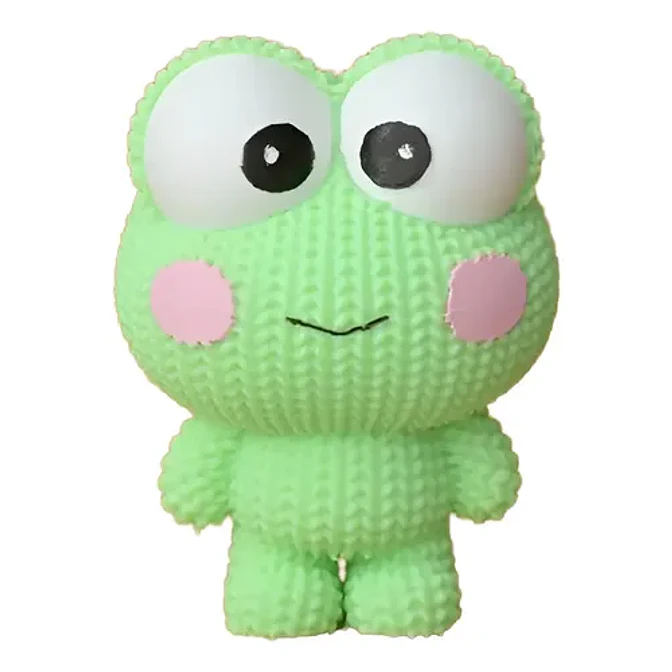 Figura Keroppi - Diseño Estilo Tejido 1
