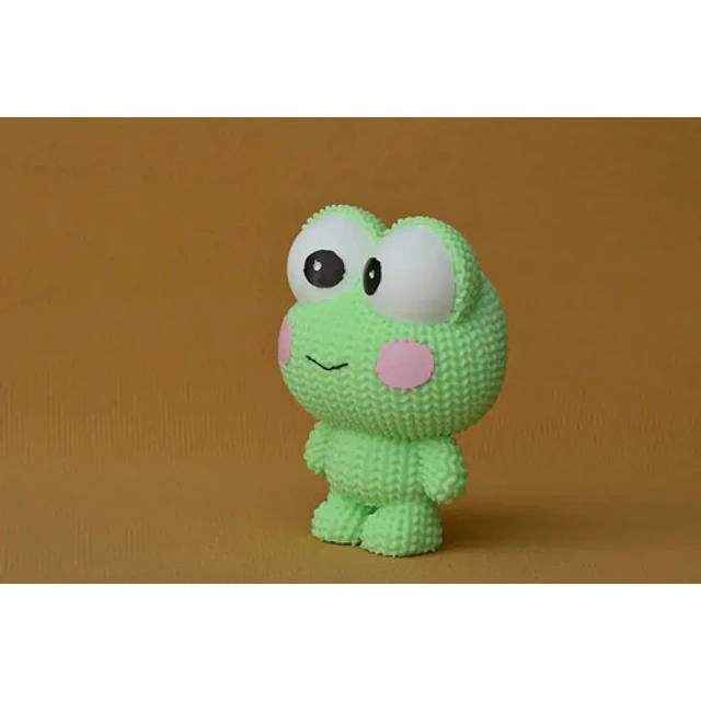 Figura Keroppi - Diseño Estilo Tejido