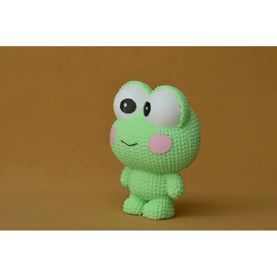 Figura Keroppi - Diseño Estilo Tejido