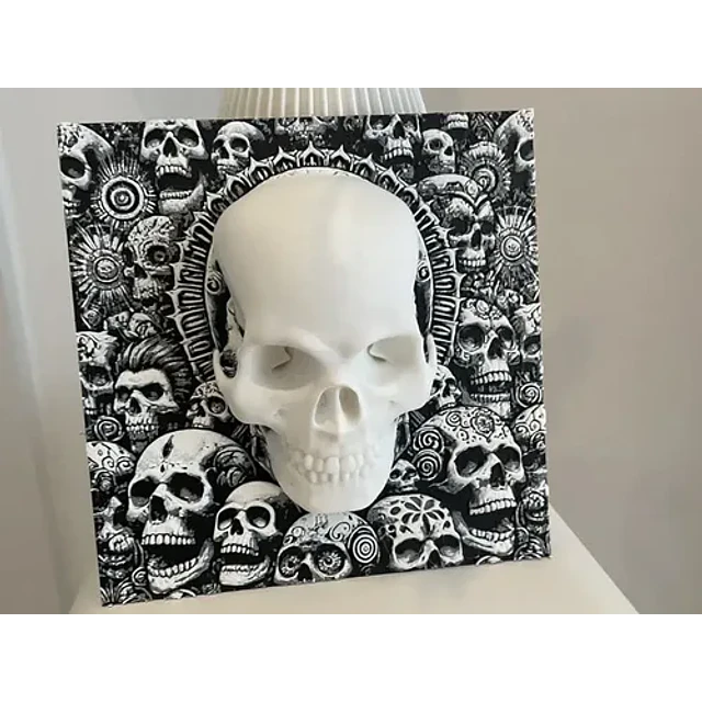 Cuadro Decorativo - Estilo Calavera 3d