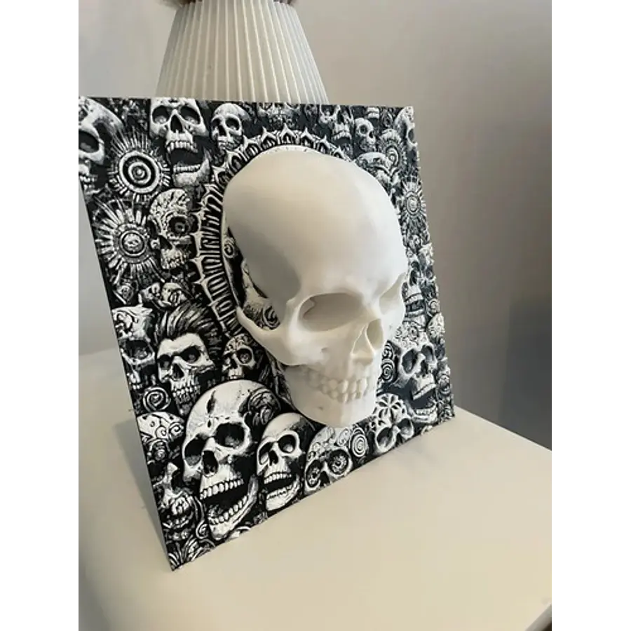 Cuadro Decorativo - Estilo Calavera 3d