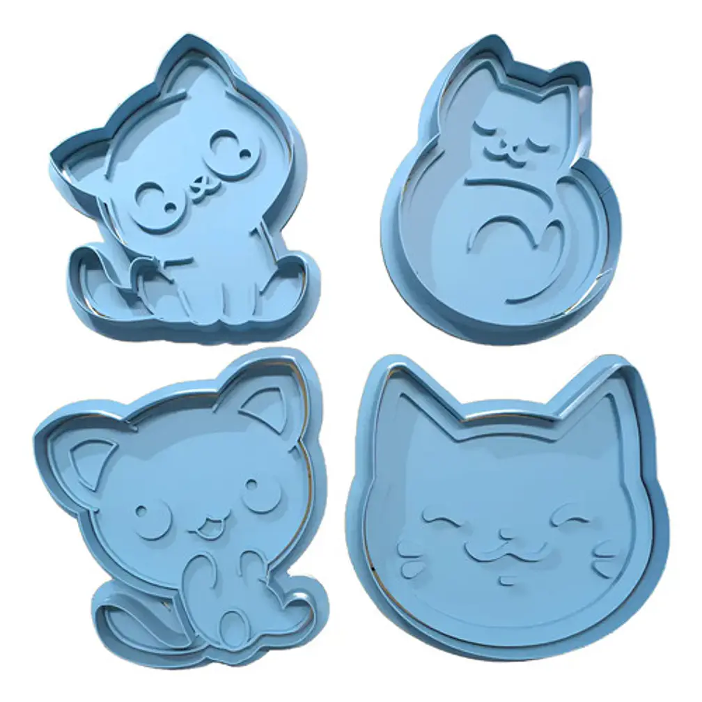 Cortador De Galletas - Diseño Gatitos 1