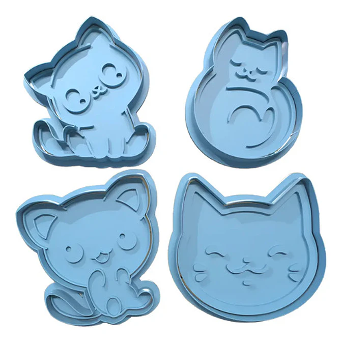 Cortador De Galletas - Diseño Gatitos 1