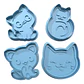 Cortador De Galletas - Diseño Gatitos - Miniatura 1