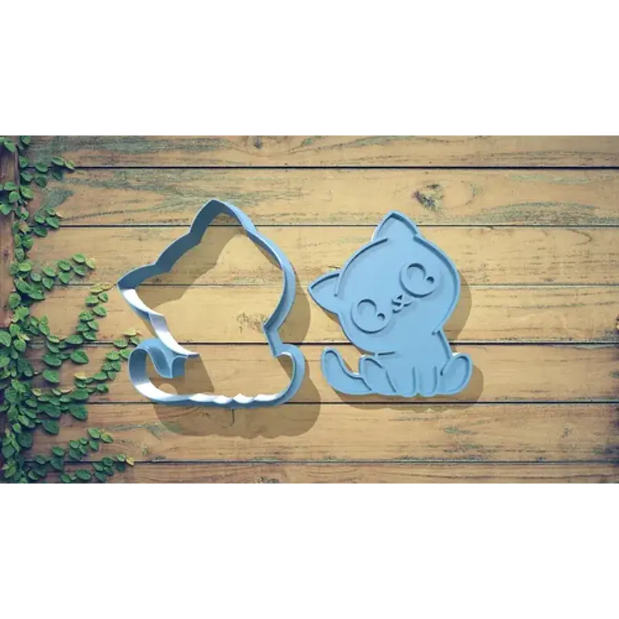 Cortador De Galletas - Diseño Gatitos