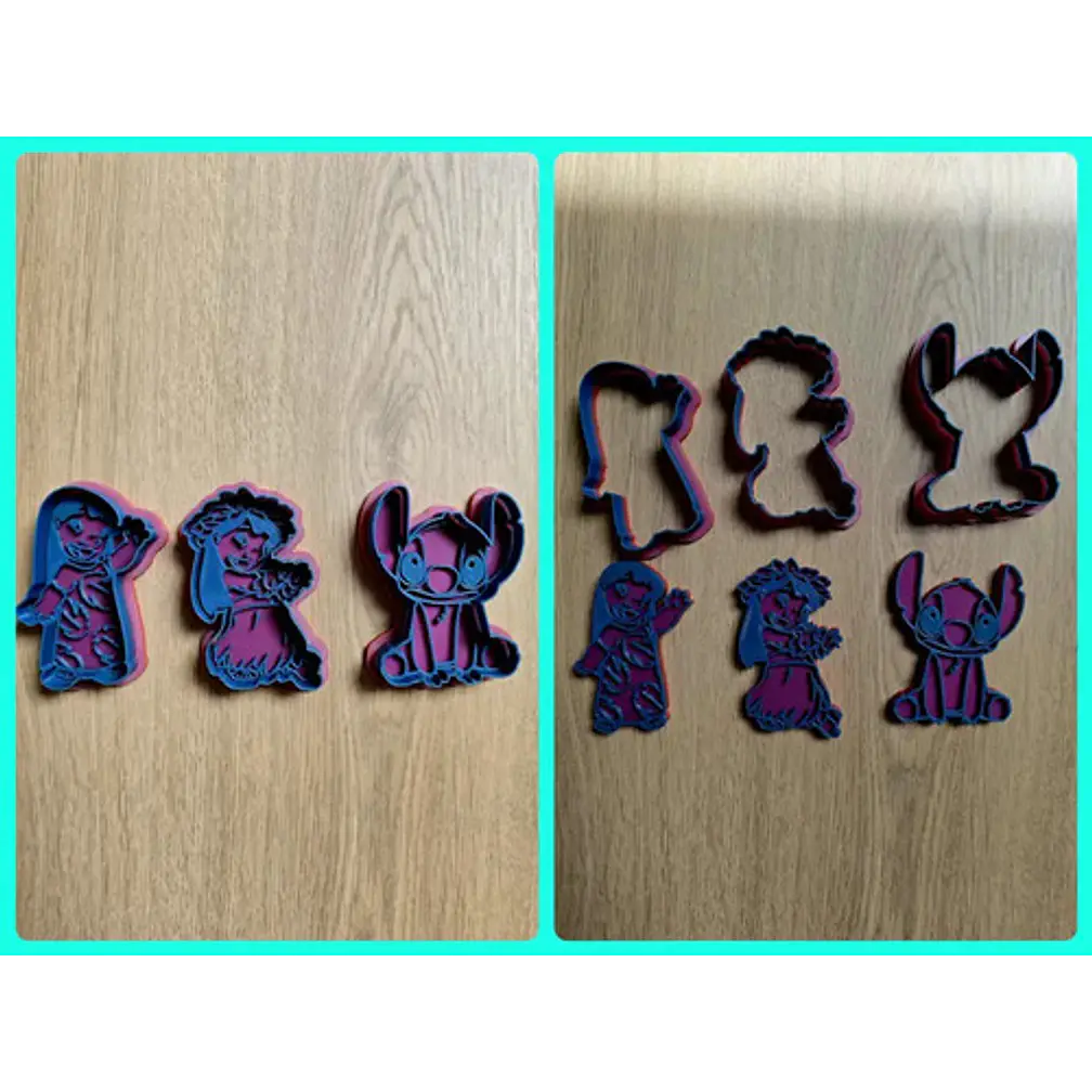 Cortador De Galletas Lilo Y Stitch - (pack 3 Unidades) 3