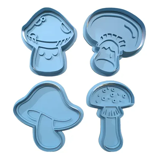 Cortador De Galletas - Diseño Hongos